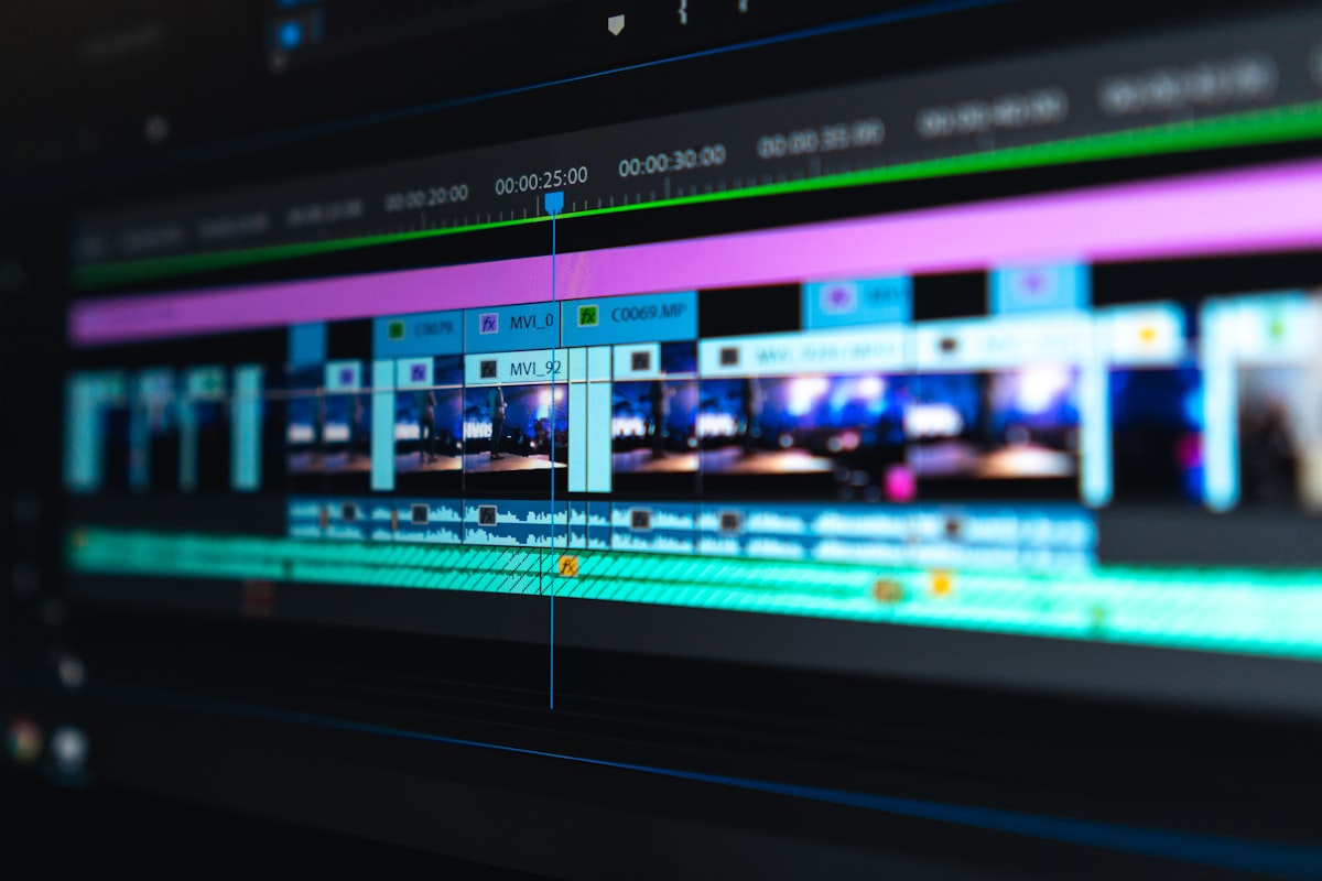 Professionelles Videostudio Kamera-Setup fuer Interviews